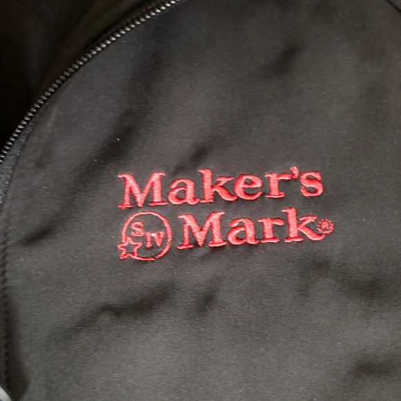 Maker’s Mark Logo Heavyweight Jacket Black/Red XL - Picture 3 of 8